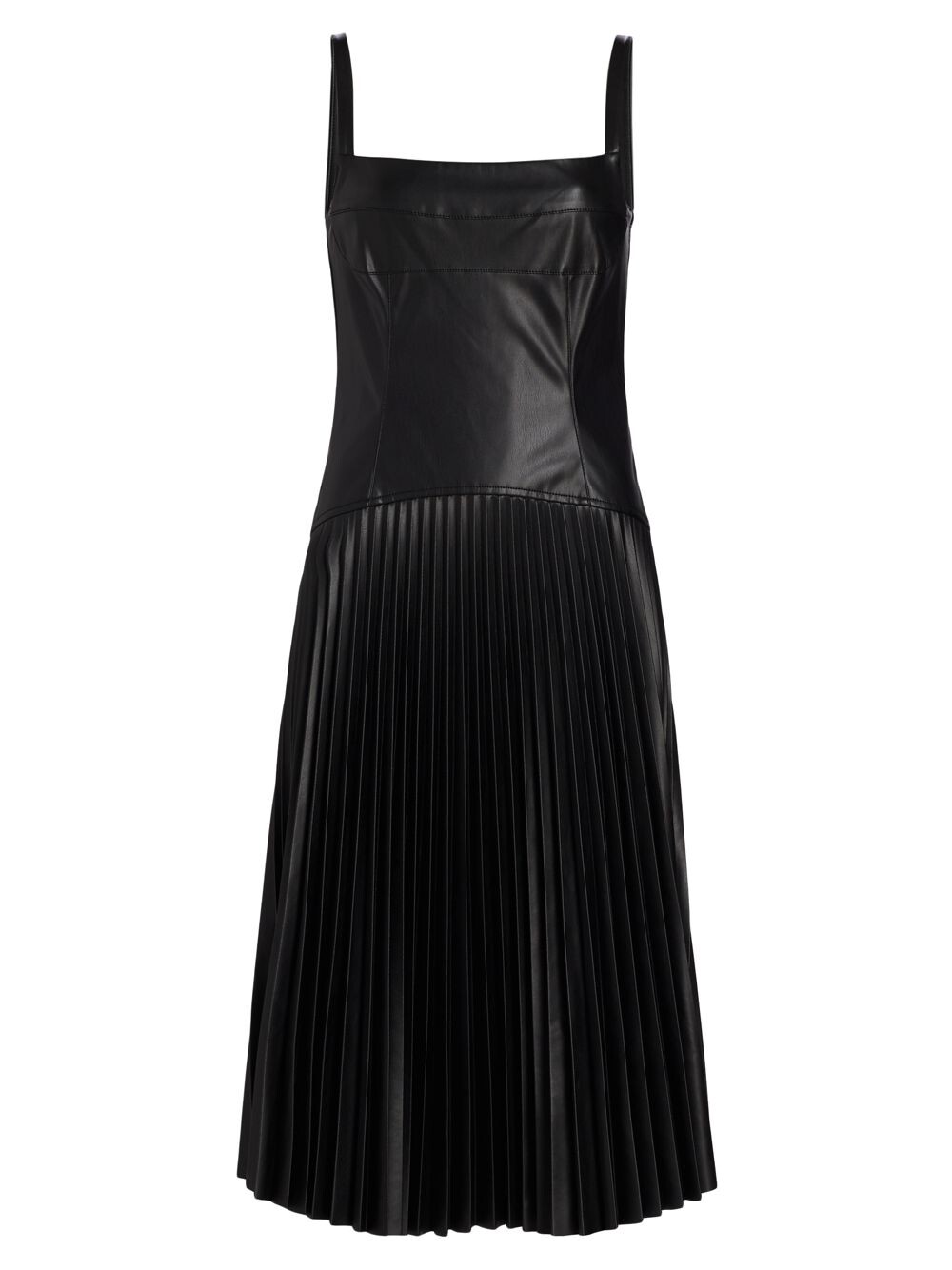 Платье из искусственной кожи с заниженной талией Proenza Schouler White Label, черный
Платье из искусственной кожи с заниженной талией Proenza Schouler White Label, черный