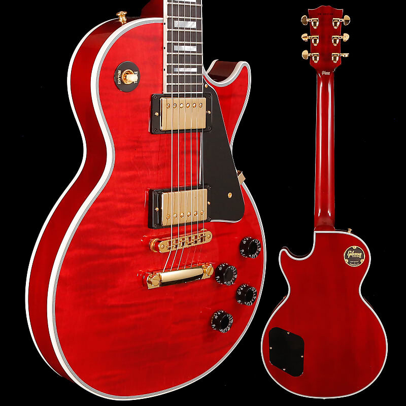 Электрогитара Gibson Les Paul Custom Figured, SELECTED TOP, Transparent Red Flame 10lbs 0.9oz
Электрогитара Gibson Les Paul Custom Figured, SELECTED TOP, Transparent Red Flame 10lbs 0.9oz