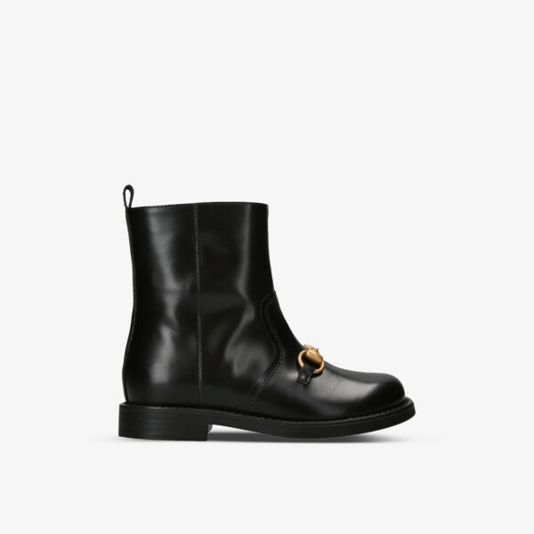 Кожаные ботильоны Aisha с украшением в виде конских улиток, 6 месяцев-4 года Gucci, черный
Кожаные ботильоны Aisha с украшением в виде конских улиток, 6 месяцев-4 года Gucci, черный