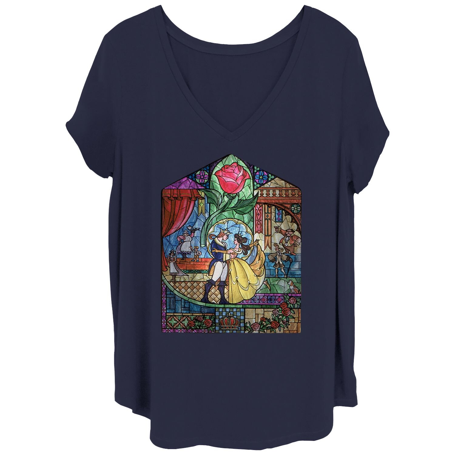Футболка Juniors' Plus Disney Beauty & The Beast с витражами Licensed Character, темно-синий
Футболка Juniors' Plus Disney Beauty & The Beast с витражами Licensed Character, темно-синий
