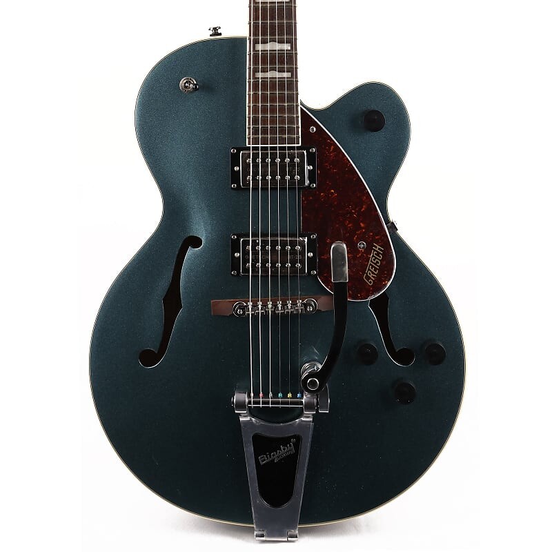 Электрогитара Gretsch G2420T Streamliner Hollow Body with Bigsby Broad'Tron BT-2S Pickups Laurel Fingerboard Gunmetal
Электрогитара Gretsch G2420T Streamliner Hollow Body with Bigsby Broad'Tron BT-2S Pickups Laurel Fingerboard Gunmetal