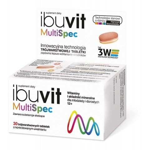 Комплекс витаминов и минералов в таблетках Ibuvit MultiSpec Tabletki, 30 шт
Комплекс витаминов и минералов в таблетках Ibuvit MultiSpec Tabletki, 30 шт
