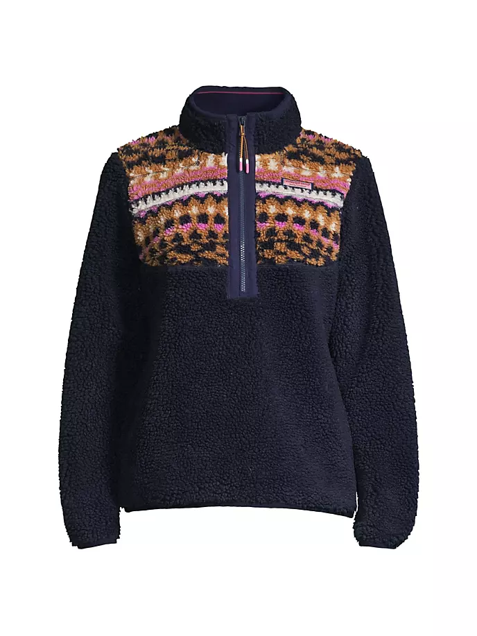 Толстовка с молнией до половины Fair Isle Sherpa Vineyard Vines, цвет nautical navy
Толстовка с молнией до половины Fair Isle Sherpa Vineyard Vines, цвет nautical navy