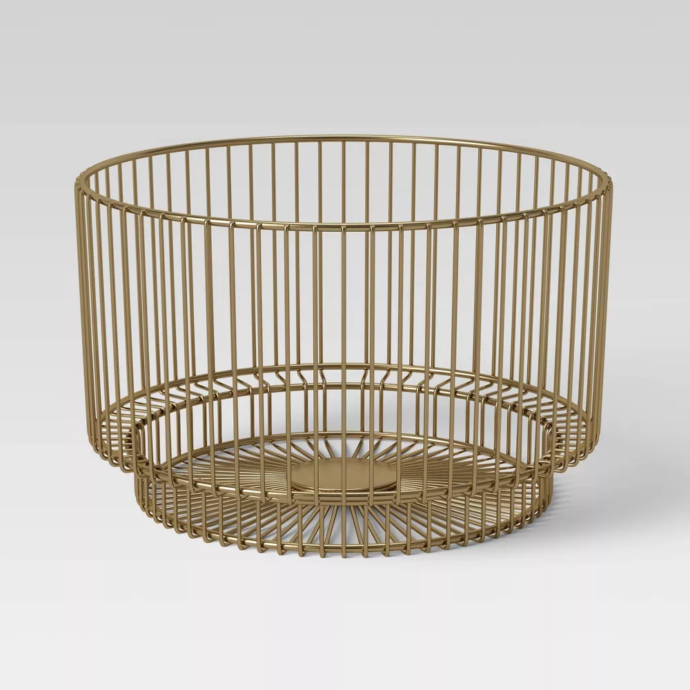 Корзина из металлической проволоки 18" x 11" с золотым покрытием - Порог Threshold, цвет Gold
Корзина из металлической проволоки 18" x 11" с золотым покрытием - Порог Threshold, цвет Gold