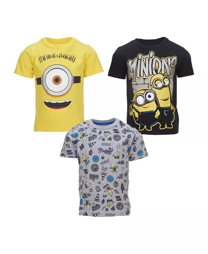 Комплект из 3 футболок с рисунком «Миньоны» для малышей и мальчиков Despicable Me, мультиколор
Комплект из 3 футболок с рисунком «Миньоны» для малышей и мальчиков Despicable Me, мультиколор