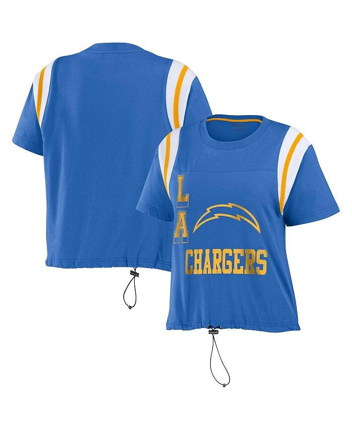 Женская пудрово-синяя футболка с эффектом потертости Los Angeles Chargers с цветными блоками WEAR by Erin Andrews, синий
Женская пудрово-синяя футболка с эффектом потертости Los Angeles Chargers с цветными блоками WEAR by Erin Andrews, синий