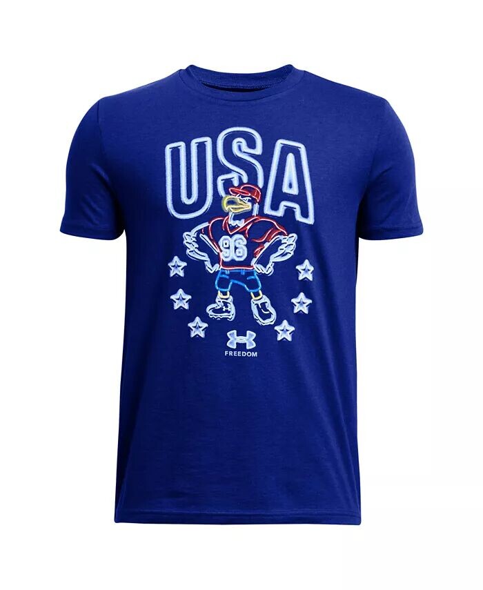 Футболка с короткими рукавами и графическим рисунком Big Boys Freedom Energy Under Armour, синий
Футболка с короткими рукавами и графическим рисунком Big Boys Freedom Energy Under Armour, синий