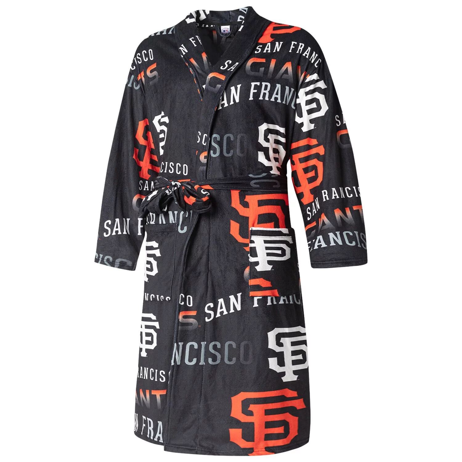 Мужской спортивный черный халат из микрофлиса San Francisco Giants Windfall Concepts
Мужской спортивный черный халат из микрофлиса San Francisco Giants Windfall Concepts