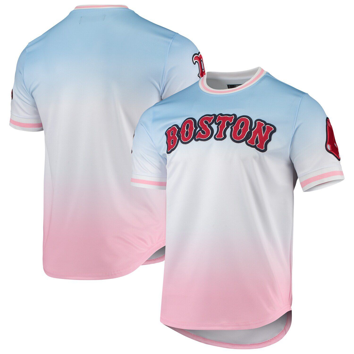 Мужская футболка Pro Standard синего/розового цвета Boston Red Sox с эффектом омбре, Синий
Мужская футболка Pro Standard синего/розового цвета Boston Red Sox с эффектом омбре, Синий