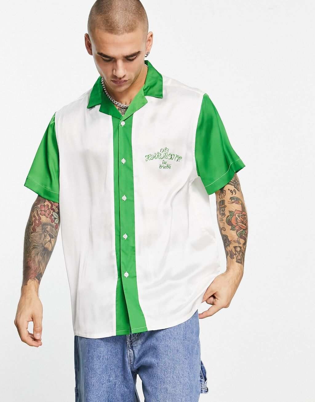 Свободная атласная рубашка для боулинга с вышивкой на груди ASOS DESIGN Revere
Свободная атласная рубашка для боулинга с вышивкой на груди ASOS DESIGN Revere