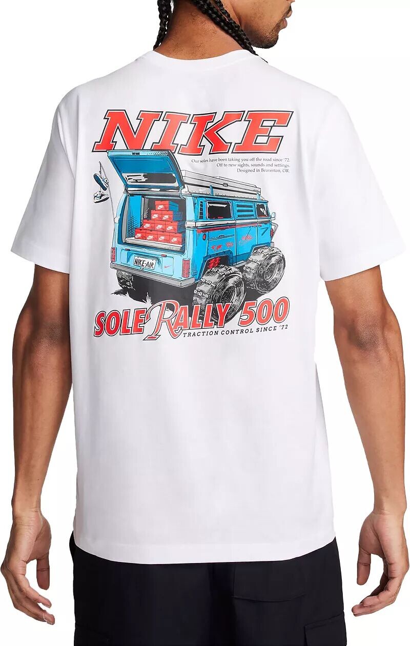 Мужская футболка с короткими рукавами и графикой Nike Sportswear Sole Rally, белый
Мужская футболка с короткими рукавами и графикой Nike Sportswear Sole Rally, белый