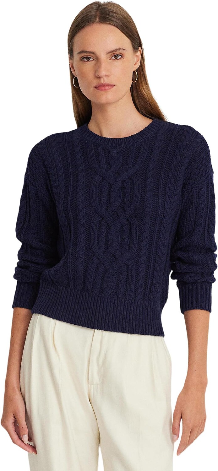Свитер LAUREN Ralph Lauren Cable-Knit Cotton Crewneck Sweater, цвет Refined Navy
Свитер LAUREN Ralph Lauren Cable-Knit Cotton Crewneck Sweater, цвет Refined Navy