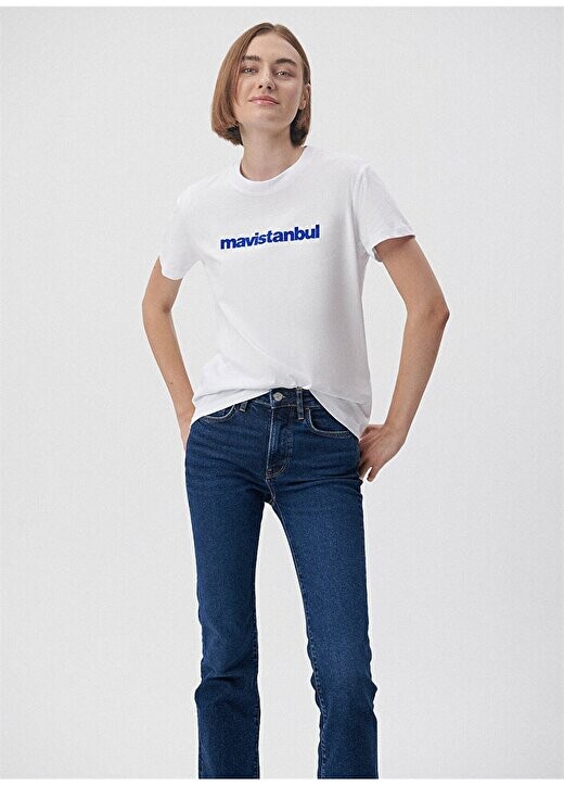 Белая женская футболка с круглым вырезом M1612108-620 MAVISTANBUL PRINTED Tİ Mavi, белый
Белая женская футболка с круглым вырезом M1612108-620 MAVISTANBUL PRINTED Tİ Mavi, белый