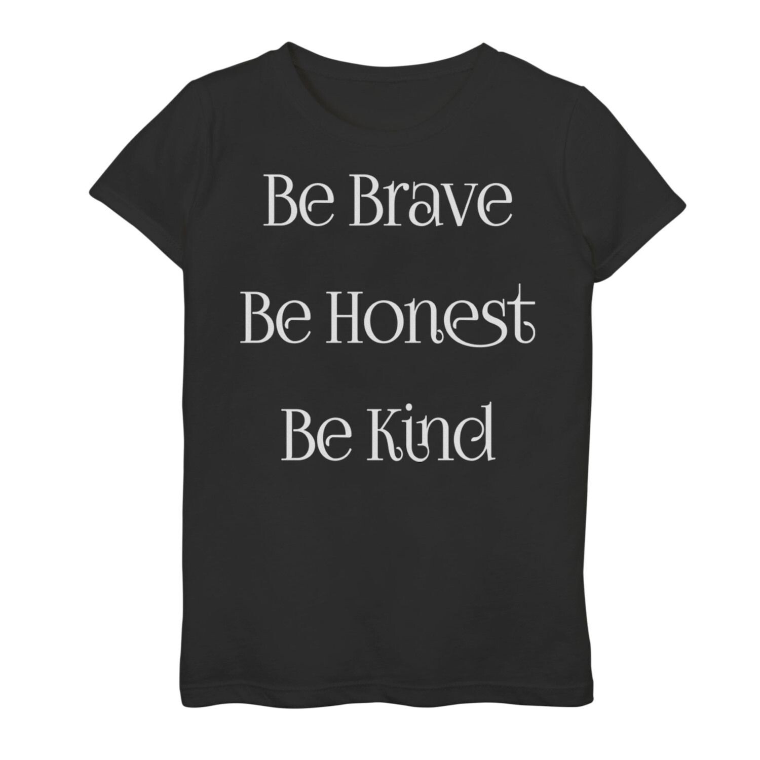 Футболка Kind Brave Honest Insperational с графическим текстом для девочек 7–16 лет Licensed Character
Футболка Kind Brave Honest Insperational с графическим текстом для девочек 7–16 лет Licensed Character