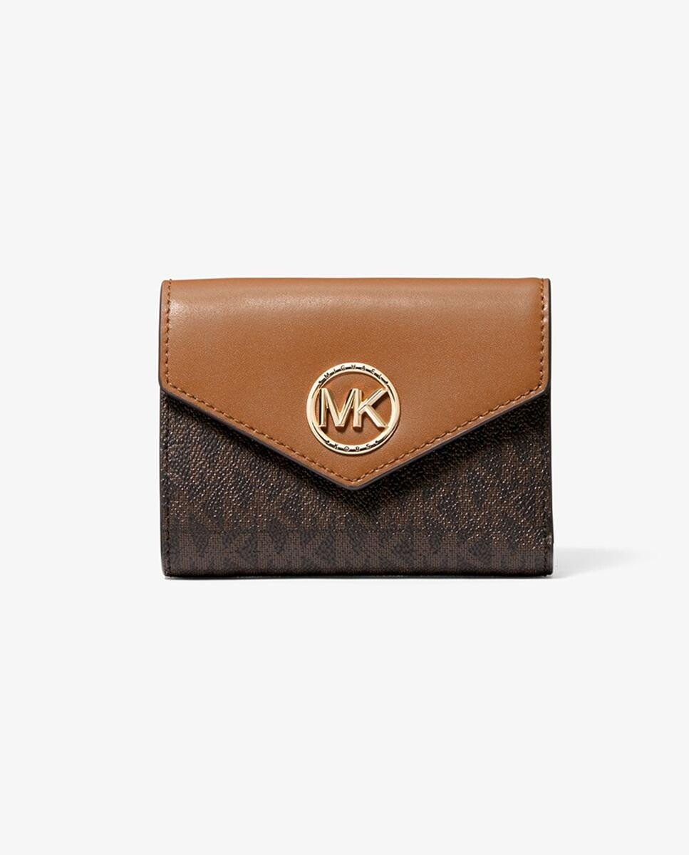 Маленький коричневый женский кошелек с логотипами Michael Michael Kors, коричневый
Маленький коричневый женский кошелек с логотипами Michael Michael Kors, коричневый