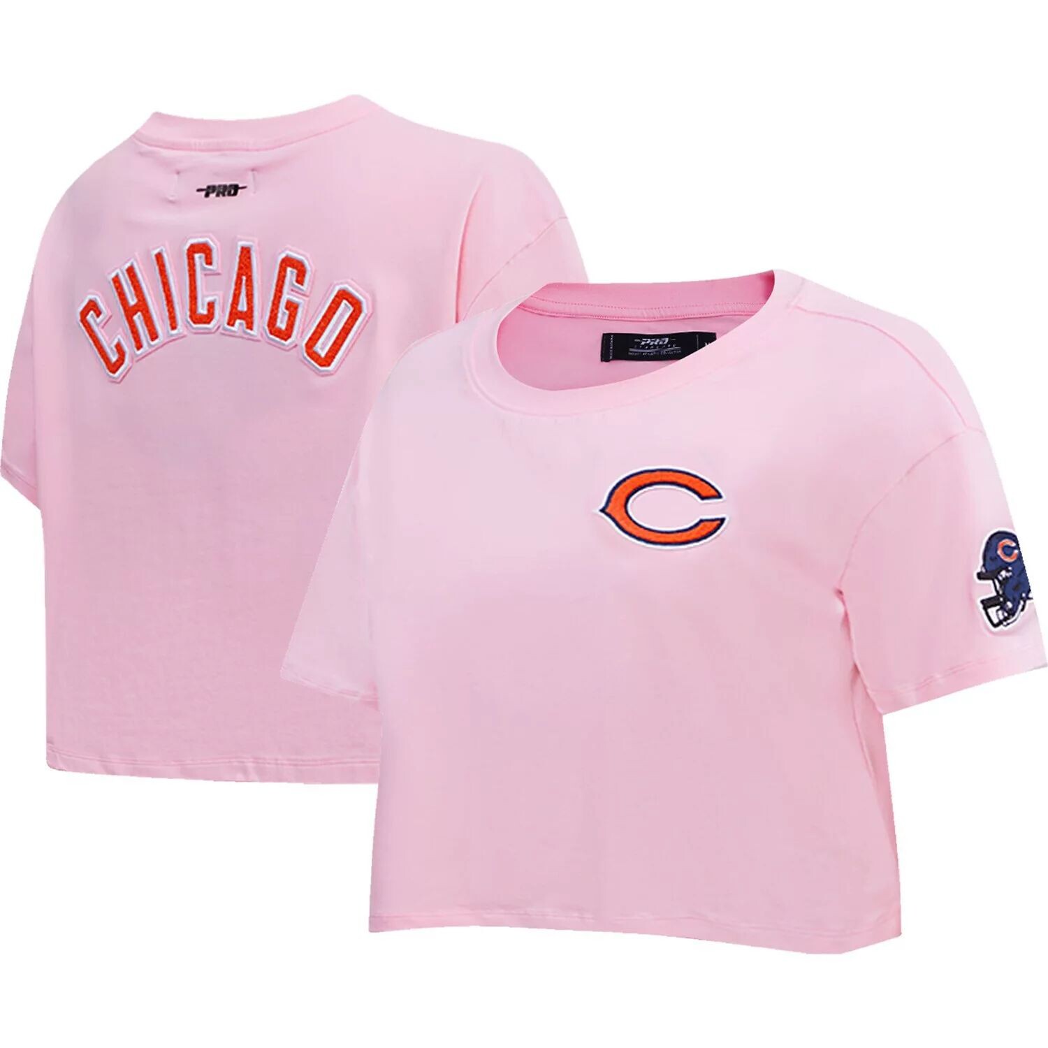 Женская укороченная футболка свободного кроя Pro Standard розового цвета Chicago Bears, Розовый
Женская укороченная футболка свободного кроя Pro Standard розового цвета Chicago Bears, Розовый