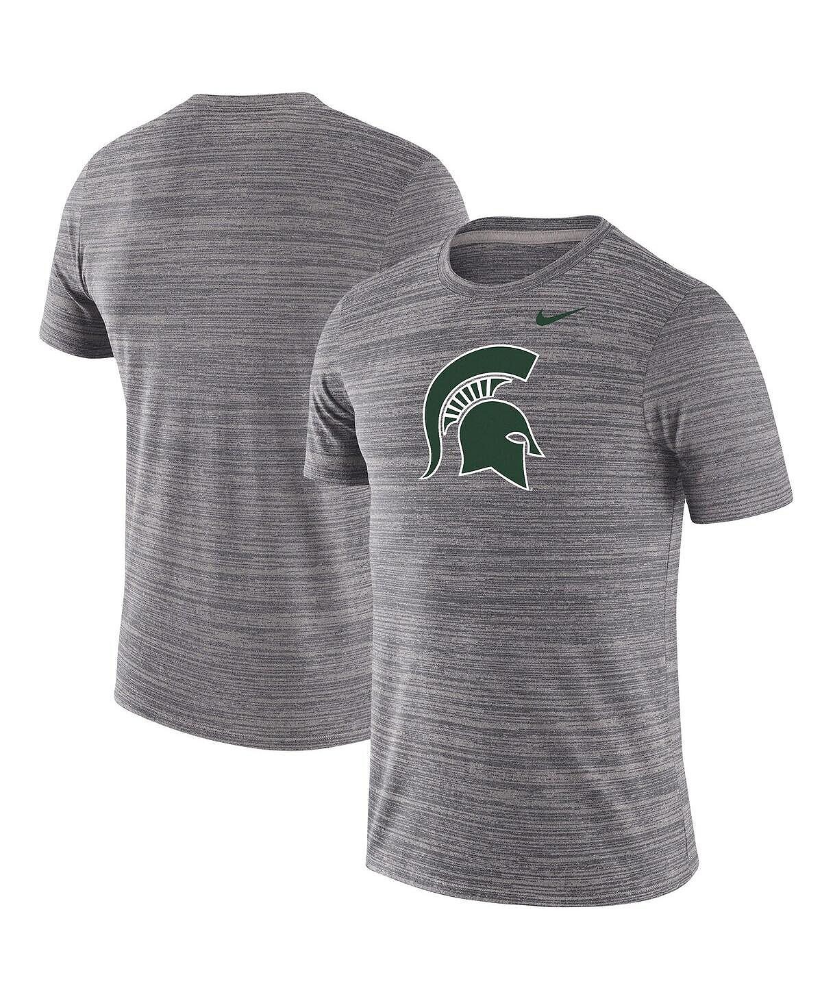 Мужская серая футболка с логотипом команды Michigan State Spartans Team Velocity Legend Performance Nike
Мужская серая футболка с логотипом команды Michigan State Spartans Team Velocity Legend Performance Nike