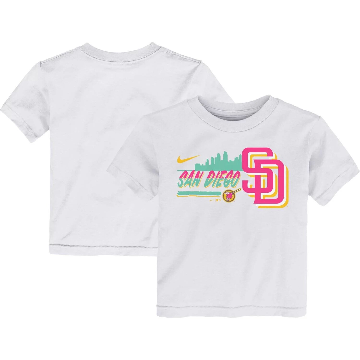 Белая футболка с графическим рисунком Nike San Diego Padres City Connect для малышей Nike
Белая футболка с графическим рисунком Nike San Diego Padres City Connect для малышей Nike