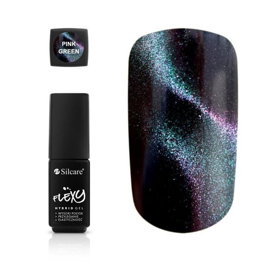 Гибридный лак для ногтей, розово-зеленый, 4,5 г Silcare, Flexy Hybrid Gel Cat Eye
Гибридный лак для ногтей, розово-зеленый, 4,5 г Silcare, Flexy Hybrid Gel Cat Eye
