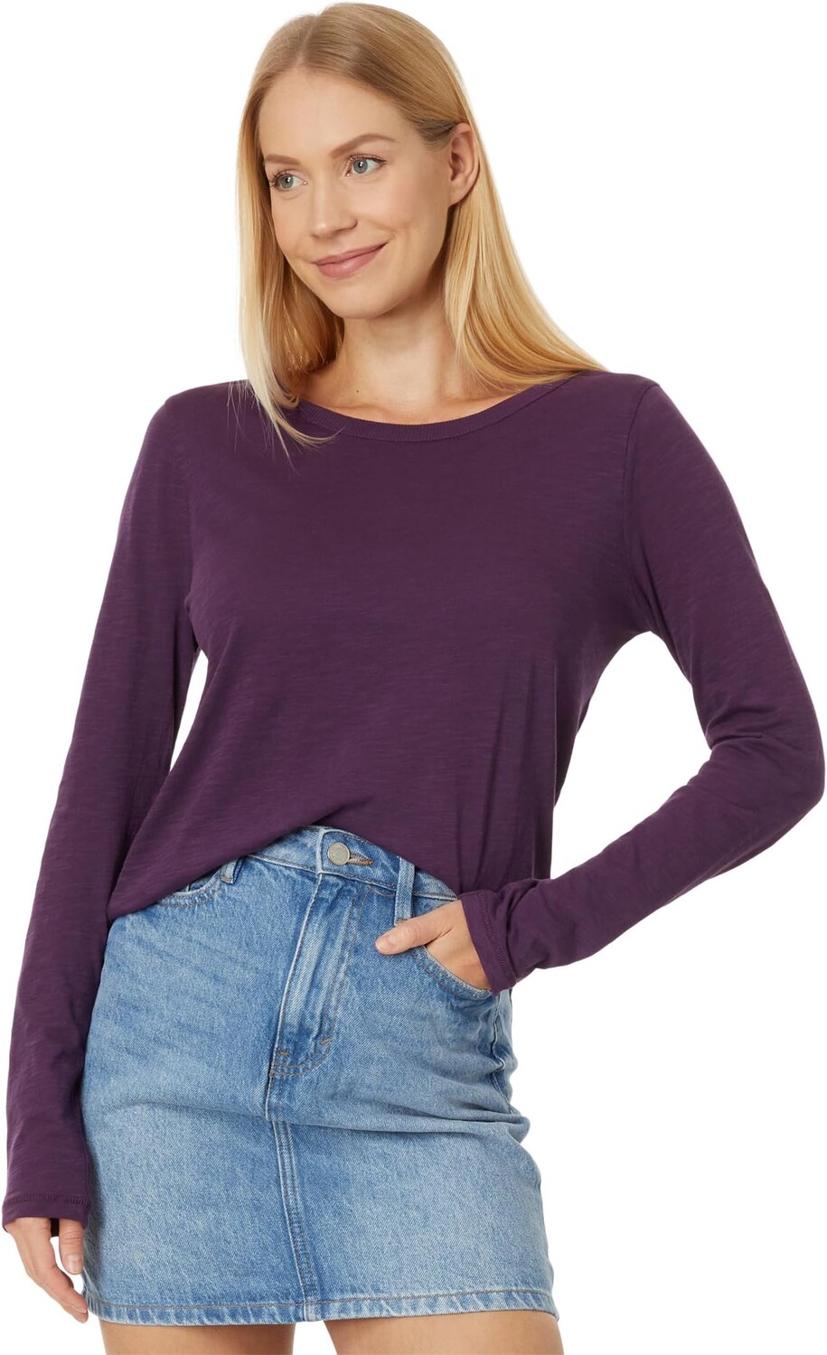 Футболка Madewell Whisper Cotton Rib-Crewneck Long-Sleeve Tee, цвет Smoldering Plum
Футболка Madewell Whisper Cotton Rib-Crewneck Long-Sleeve Tee, цвет Smoldering Plum