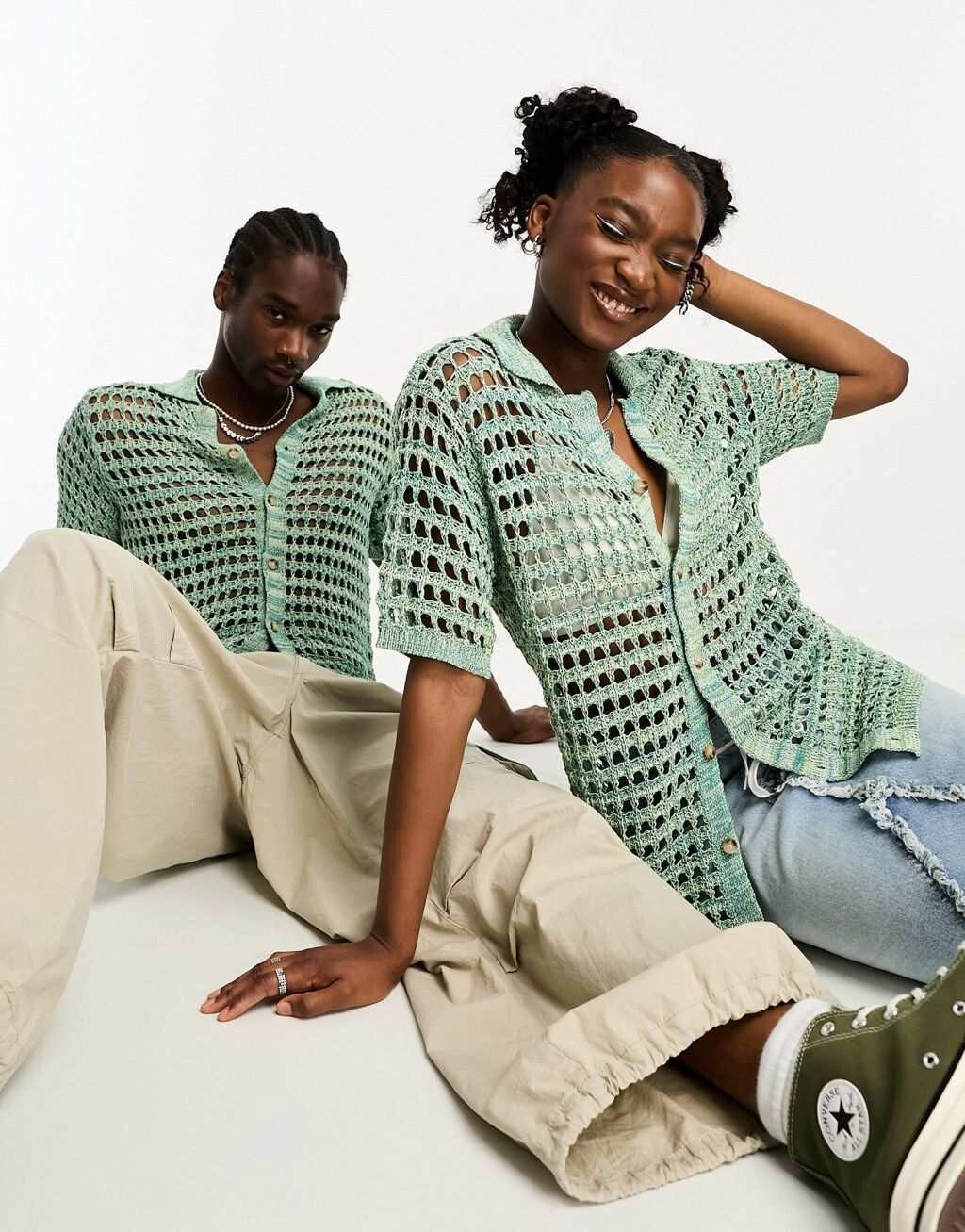 Трикотажная рубашка унисекс с лестничной клеткой Reclaimed Vintage синего космического цвета
Трикотажная рубашка унисекс с лестничной клеткой Reclaimed Vintage синего космического цвета
