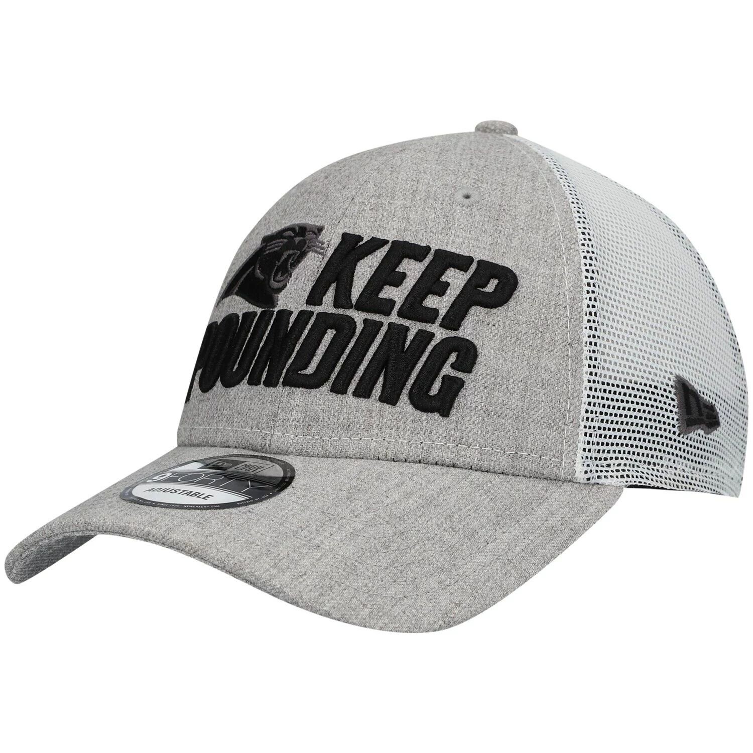 Мужская кепка Snapback New Era Grey Carolina Panthers Keep Pounding Trucker 9FORTY
Мужская кепка Snapback New Era Grey Carolina Panthers Keep Pounding Trucker 9FORTY