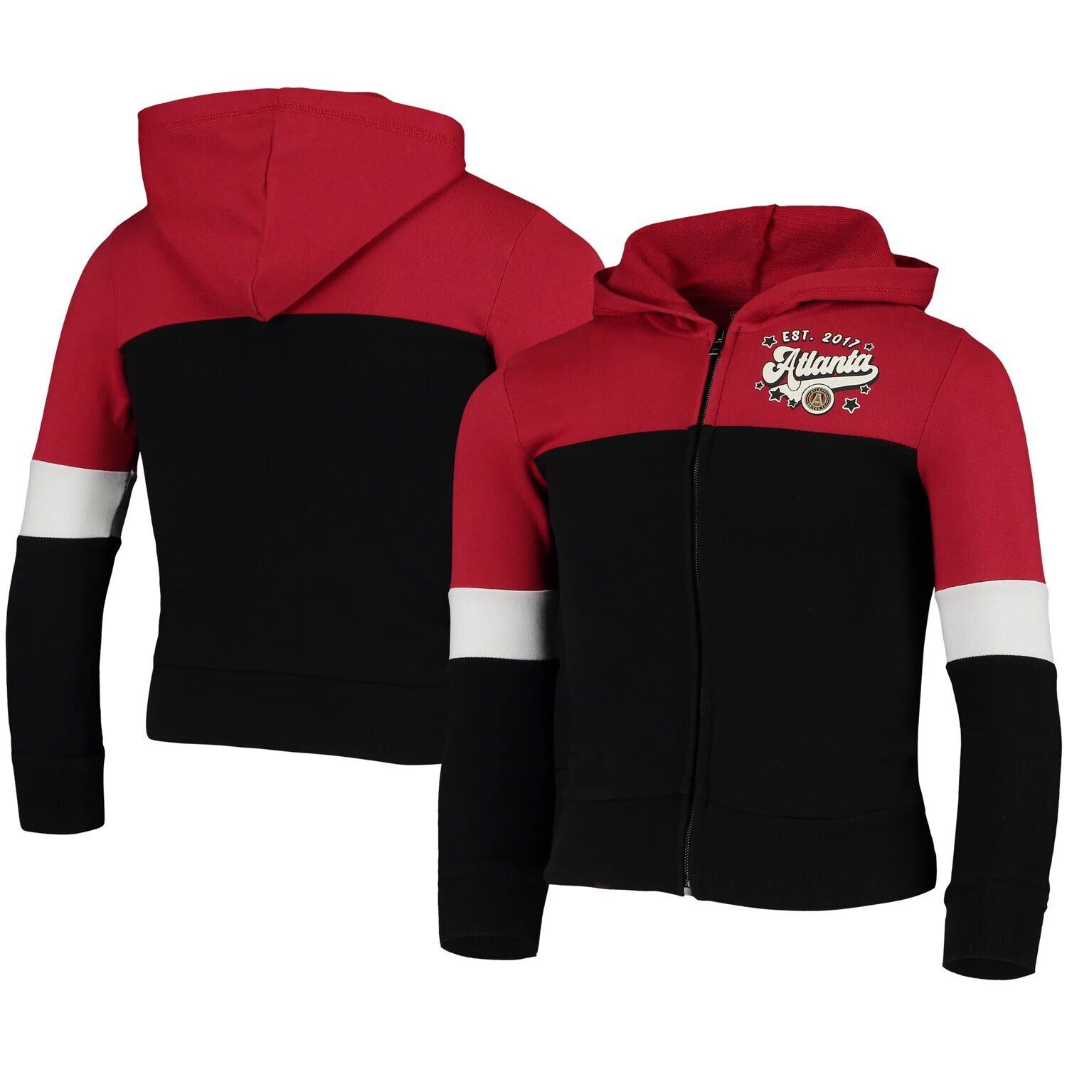 Черная куртка с капюшоном и молнией во всю длину Girl's Youth 5th & Ocean от New Era Atlanta United FC French Terry Insert New Era
Черная куртка с капюшоном и молнией во всю длину Girl's Youth 5th & Ocean от New Era Atlanta United FC French Terry Insert New Era
