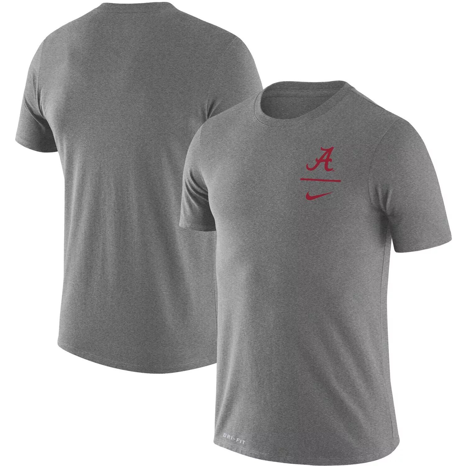 Мужская футболка Nike Heathered Grey Alabama Crimson Tide Logo Stack Legend Performance
Мужская футболка Nike Heathered Grey Alabama Crimson Tide Logo Stack Legend Performance