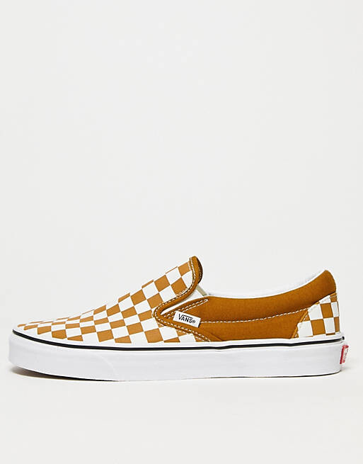 Золотисто-коричневые кроссовки Vans Classic Slip On в шахматном порядке, Коричневый
Золотисто-коричневые кроссовки Vans Classic Slip On в шахматном порядке, Коричневый