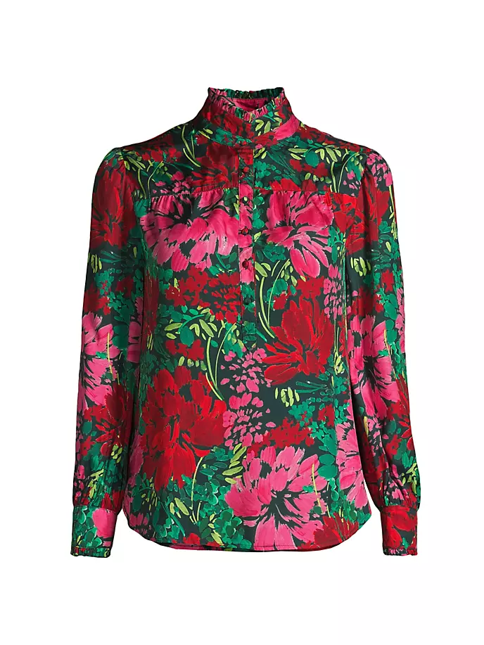 Шелковая блузка с цветочным принтом и рюшами на воротнике Vineyard Vines, цвет brush floral
Шелковая блузка с цветочным принтом и рюшами на воротнике Vineyard Vines, цвет brush floral