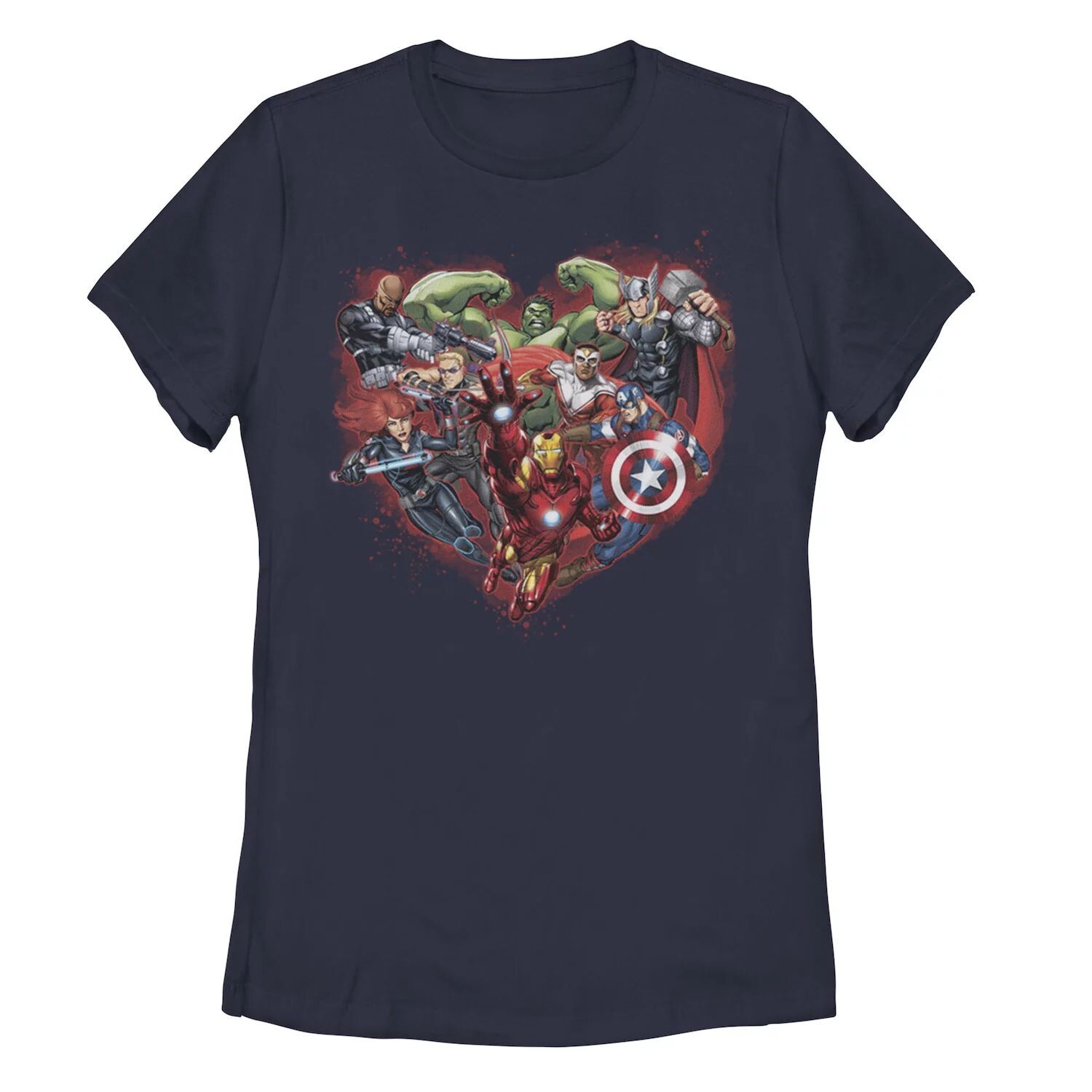 Футболка на День святого Валентина для юниоров Marvel Avengers Heart Group Shot Licensed Character, темно-синий
Футболка на День святого Валентина для юниоров Marvel Avengers Heart Group Shot Licensed Character, темно-синий
