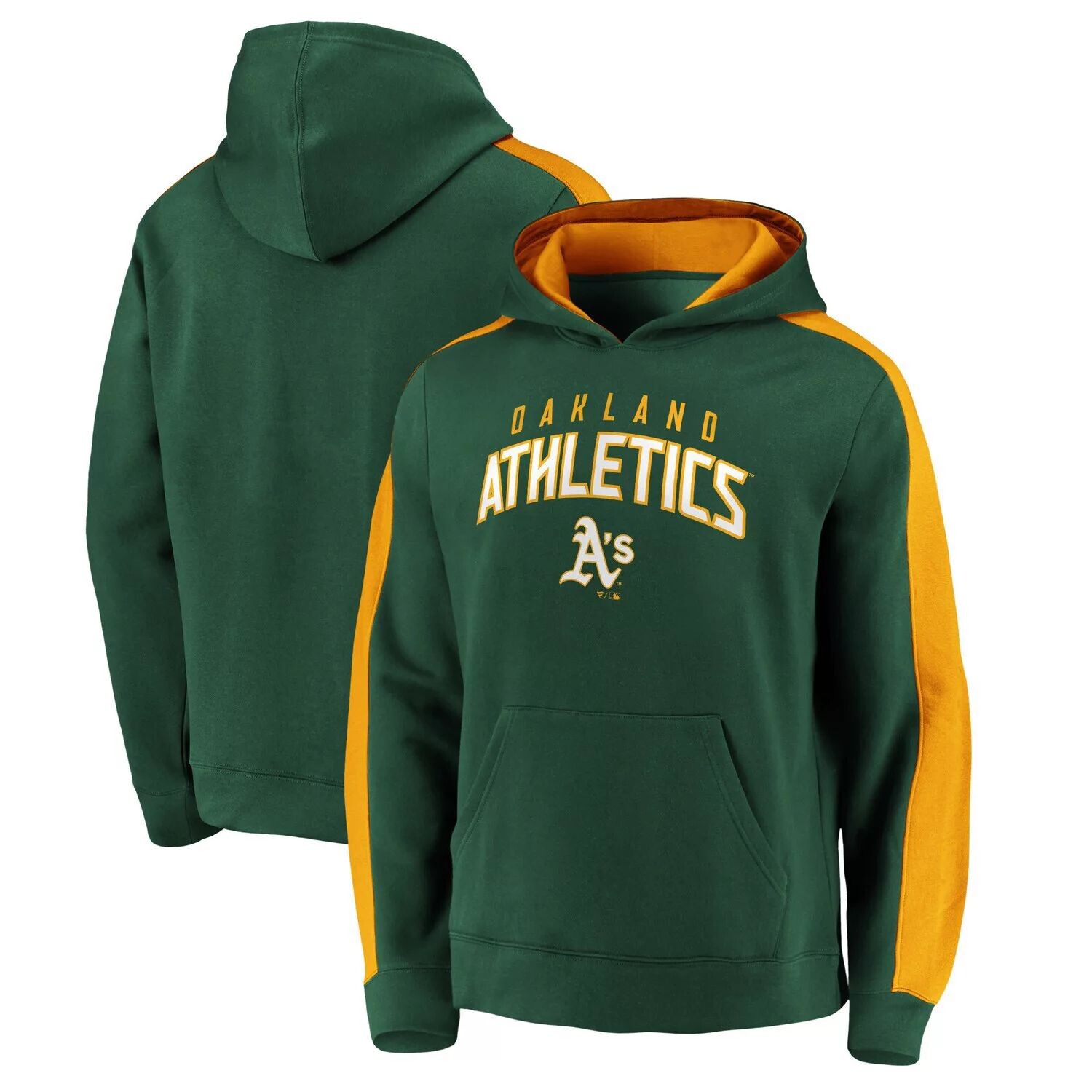 Мужской пуловер с капюшоном Fanatics зеленого цвета с логотипом Oakland Athletics Gametime Arch, Зеленый
Мужской пуловер с капюшоном Fanatics зеленого цвета с логотипом Oakland Athletics Gametime Arch, Зеленый