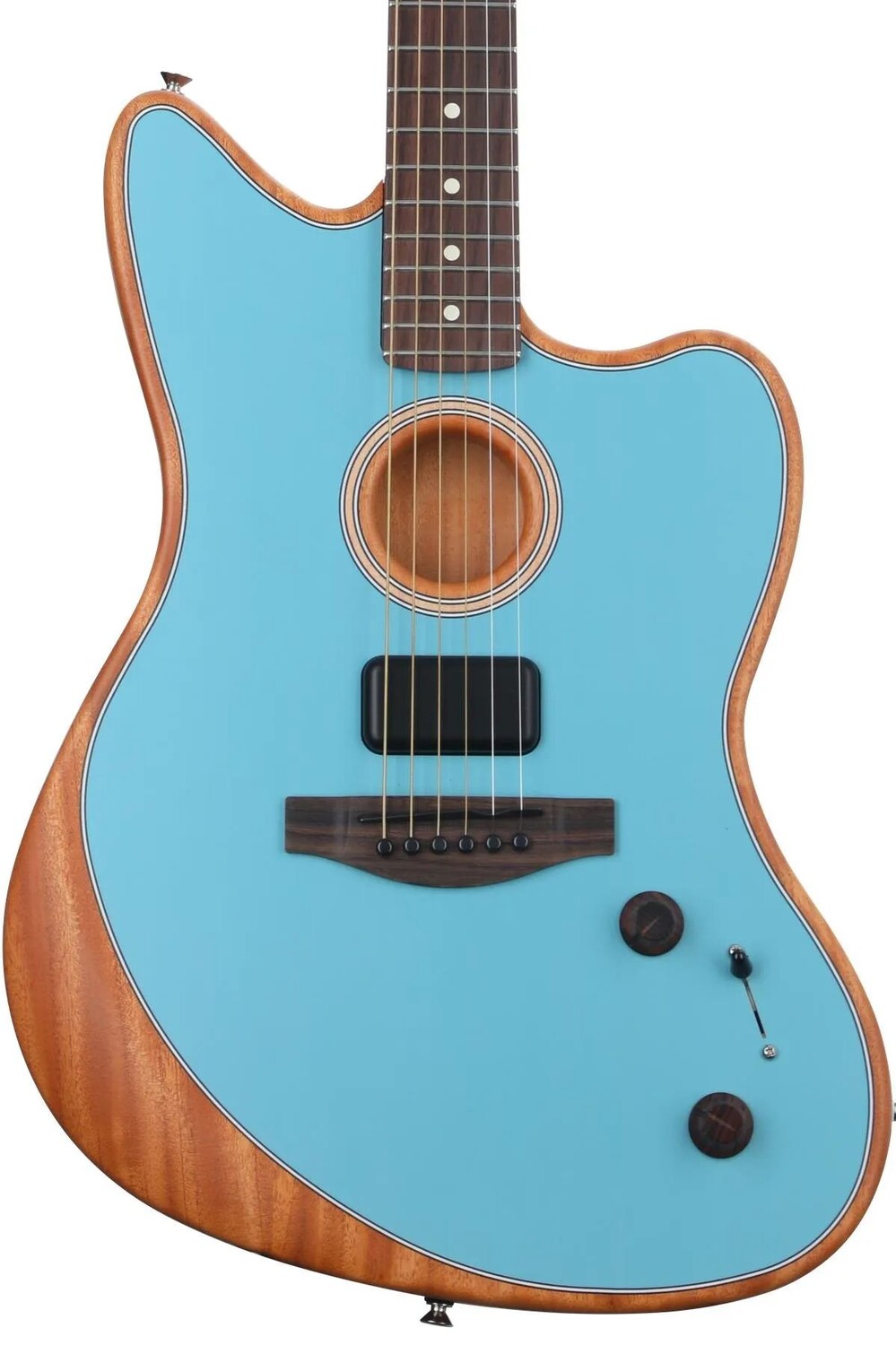 Акустически-электрическая гитара Fender Acoustasonic Player Jazzmaster - Ice Blue
Акустически-электрическая гитара Fender Acoustasonic Player Jazzmaster - Ice Blue