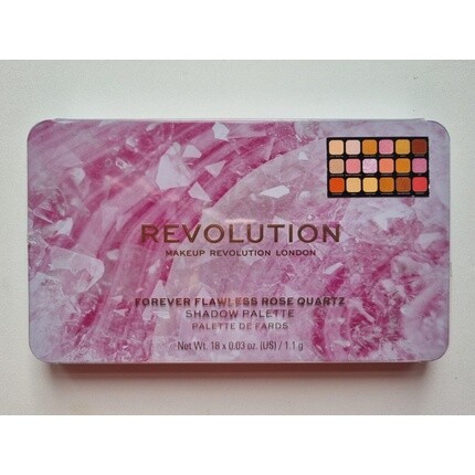 Палитра теней для век Revolution Forever Flawless Rose Quartz, 18 оттенков по 1,1 г Eyeshadow
Палитра теней для век Revolution Forever Flawless Rose Quartz, 18 оттенков по 1,1 г Eyeshadow