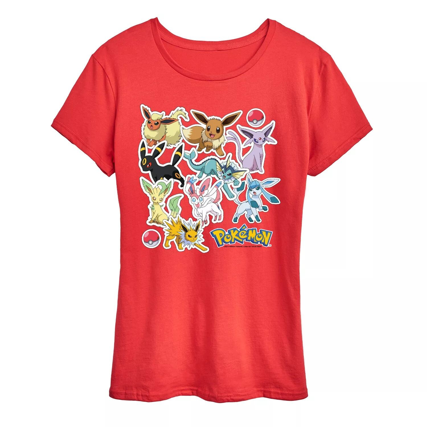 Женская футболка с графическими наклейками Pokemon Eevelution Licensed Character, красный
Женская футболка с графическими наклейками Pokemon Eevelution Licensed Character, красный