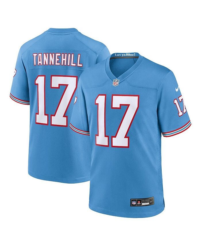 Мужская голубая футболка Ryan Tannehill Tennessee Titans Oilers Throwback Alternate Game Player Nike, синий
Мужская голубая футболка Ryan Tannehill Tennessee Titans Oilers Throwback Alternate Game Player Nike, синий