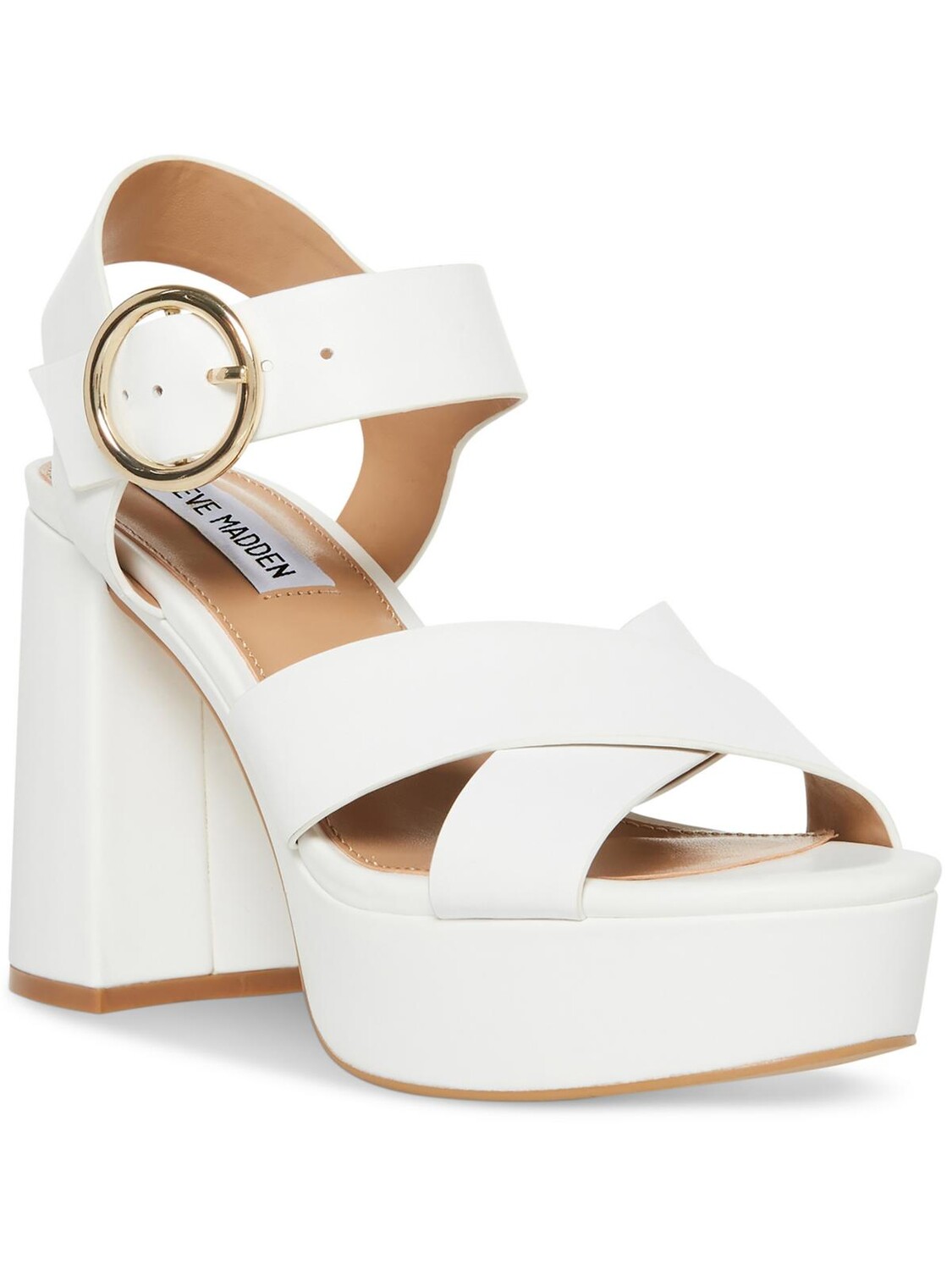Женские кожаные сандалии на платформе Elkin с ремешком на пятке Steve Madden, цвет White Leather
Женские кожаные сандалии на платформе Elkin с ремешком на пятке Steve Madden, цвет White Leather