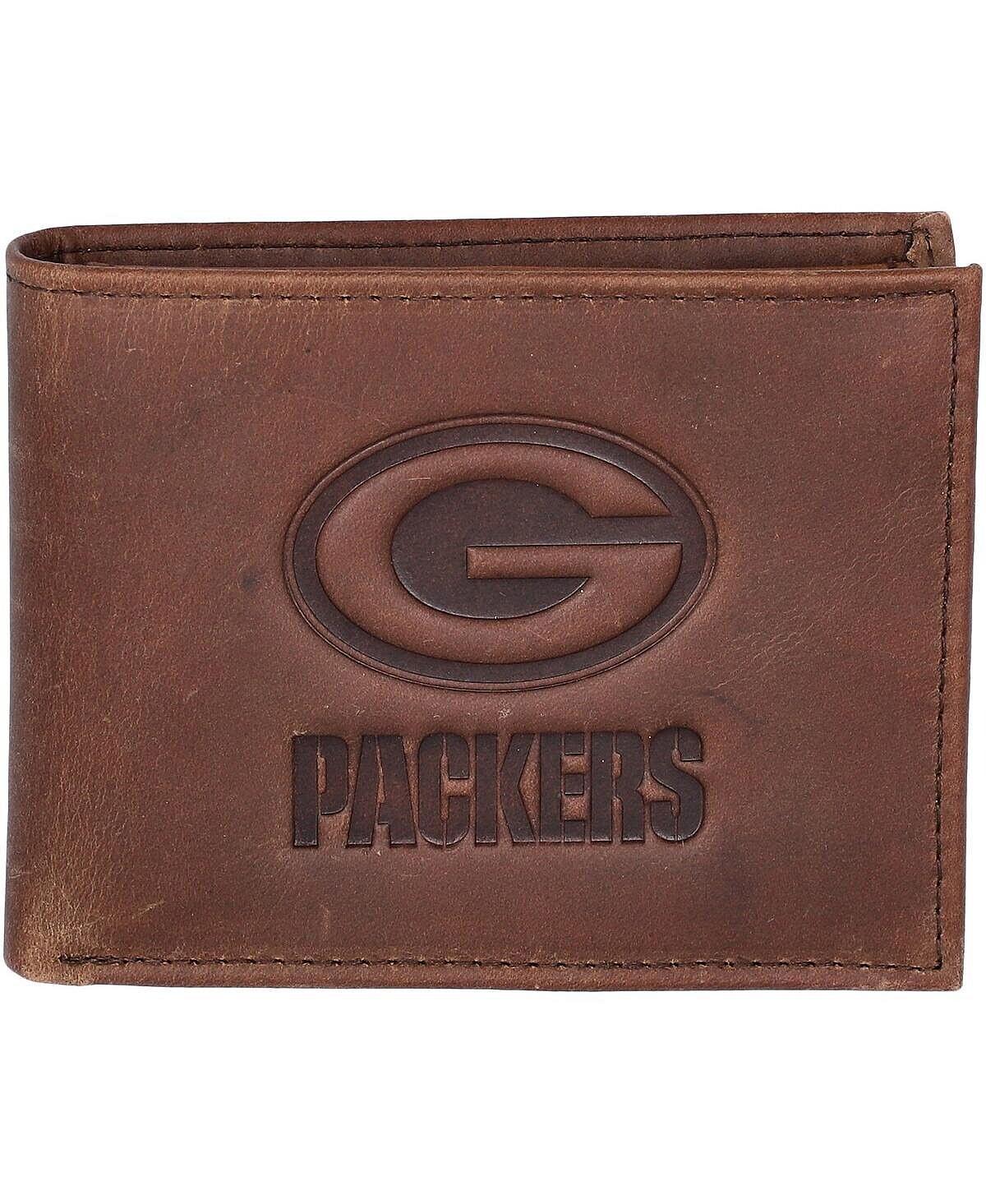 Мужской коричневый кожаный кошелек двойного сложения Green Bay Packers Evergreen Enterprises
Мужской коричневый кожаный кошелек двойного сложения Green Bay Packers Evergreen Enterprises