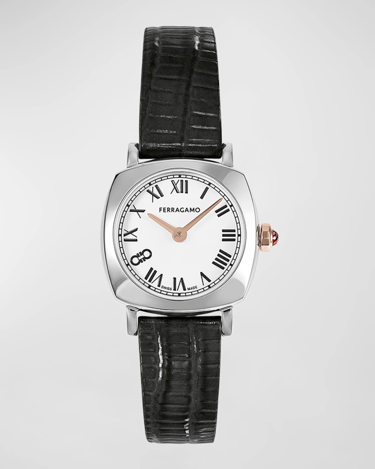 Мягкие квадратные часы Ferragamo, 23 мм, с кожаным ремешком, цвет Stainless Steel
Мягкие квадратные часы Ferragamo, 23 мм, с кожаным ремешком, цвет Stainless Steel
