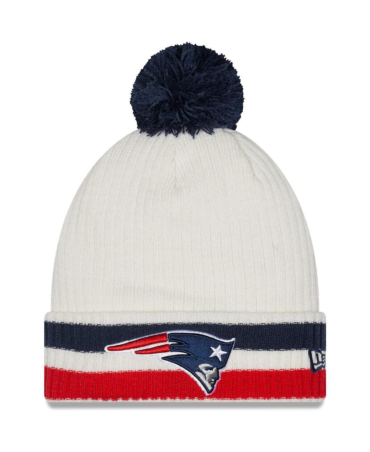 Мужская белая вязаная шапка New England Patriots в стиле ретро с манжетами и помпоном New Era
Мужская белая вязаная шапка New England Patriots в стиле ретро с манжетами и помпоном New Era