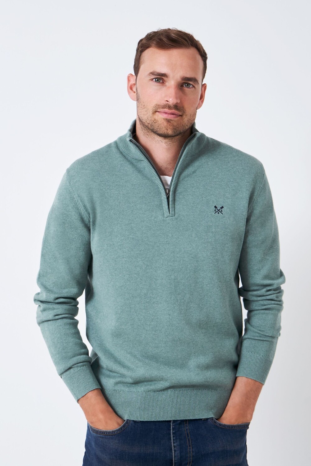 Светло-зеленый хлопковый свитер от компании Crew Classic Crew Clothing Company, зеленый
Светло-зеленый хлопковый свитер от компании Crew Classic Crew Clothing Company, зеленый