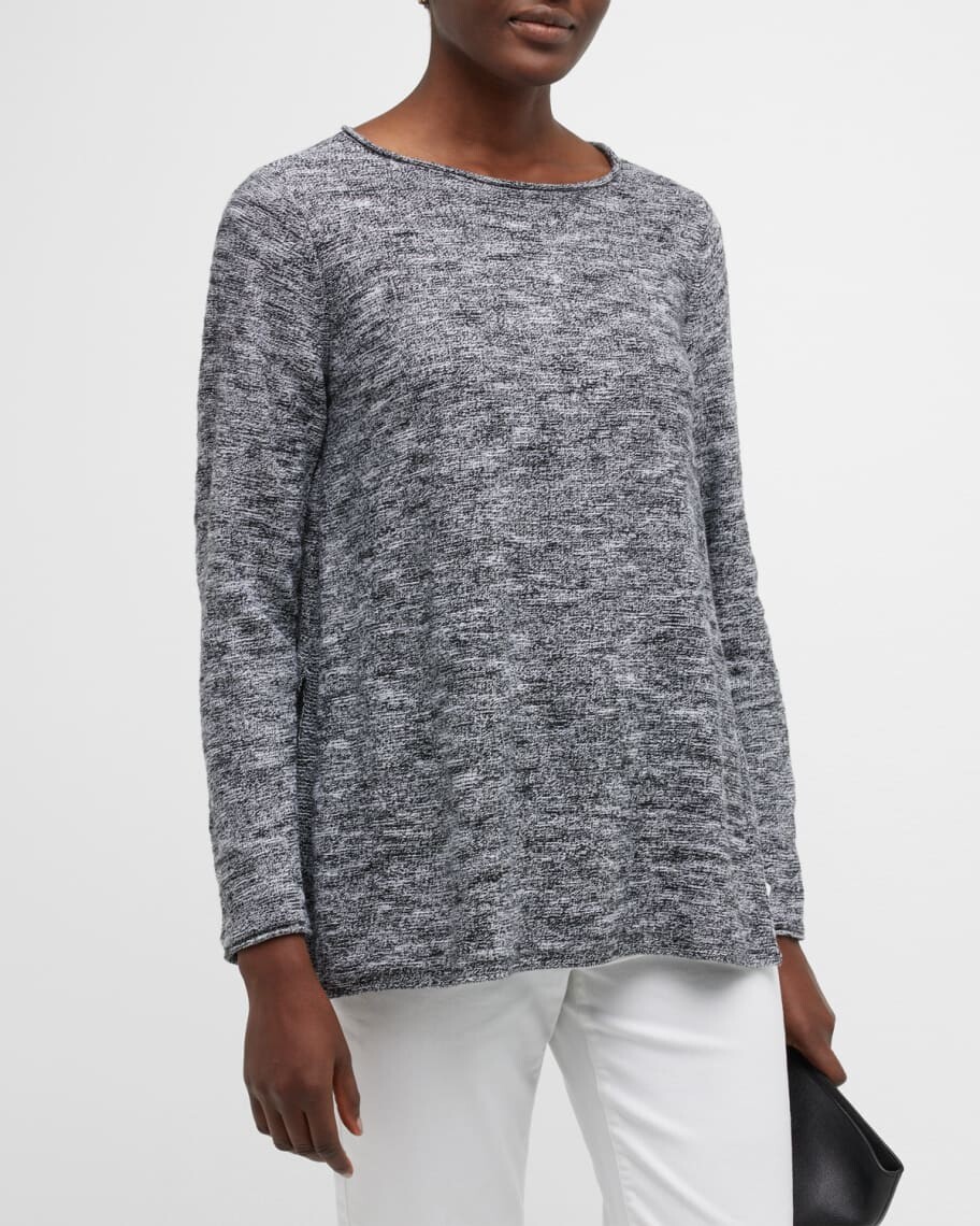 Туника из меланжевой ткани с длинными рукавами и разрезами по бокам Eileen Fisher
Туника из меланжевой ткани с длинными рукавами и разрезами по бокам Eileen Fisher