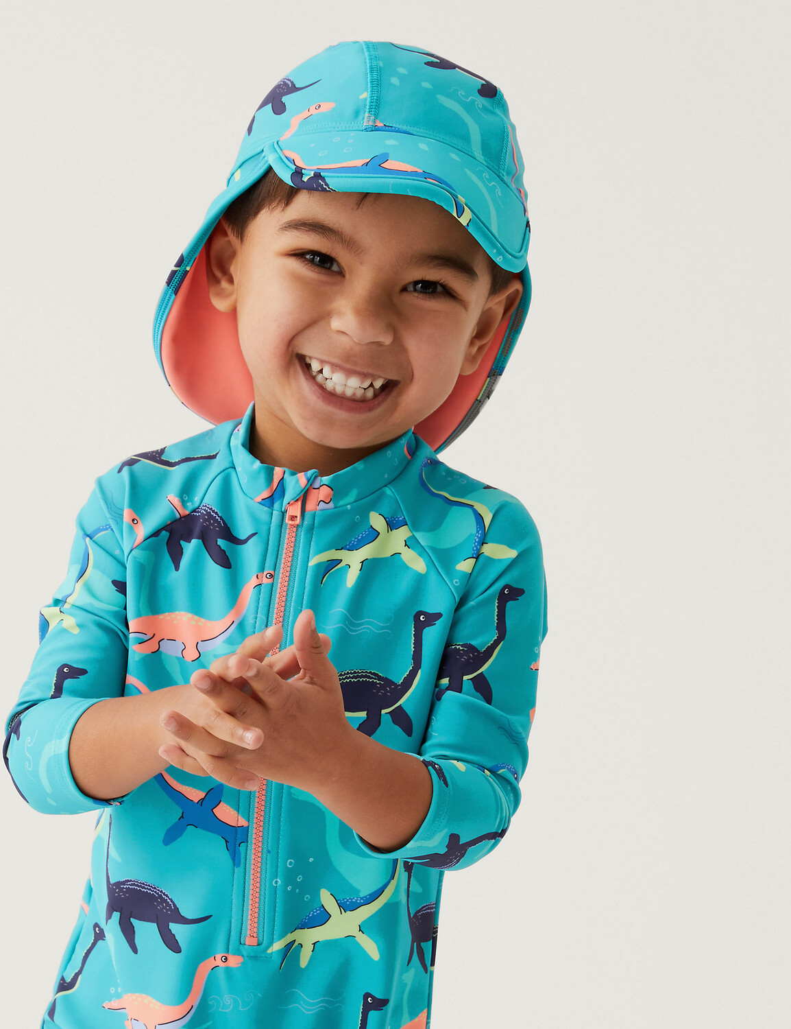Комплект для плавания с динозавром, 2 предмета (2–8 лет) Marks & Spencer, бирюзовый микс
Комплект для плавания с динозавром, 2 предмета (2–8 лет) Marks & Spencer, бирюзовый микс