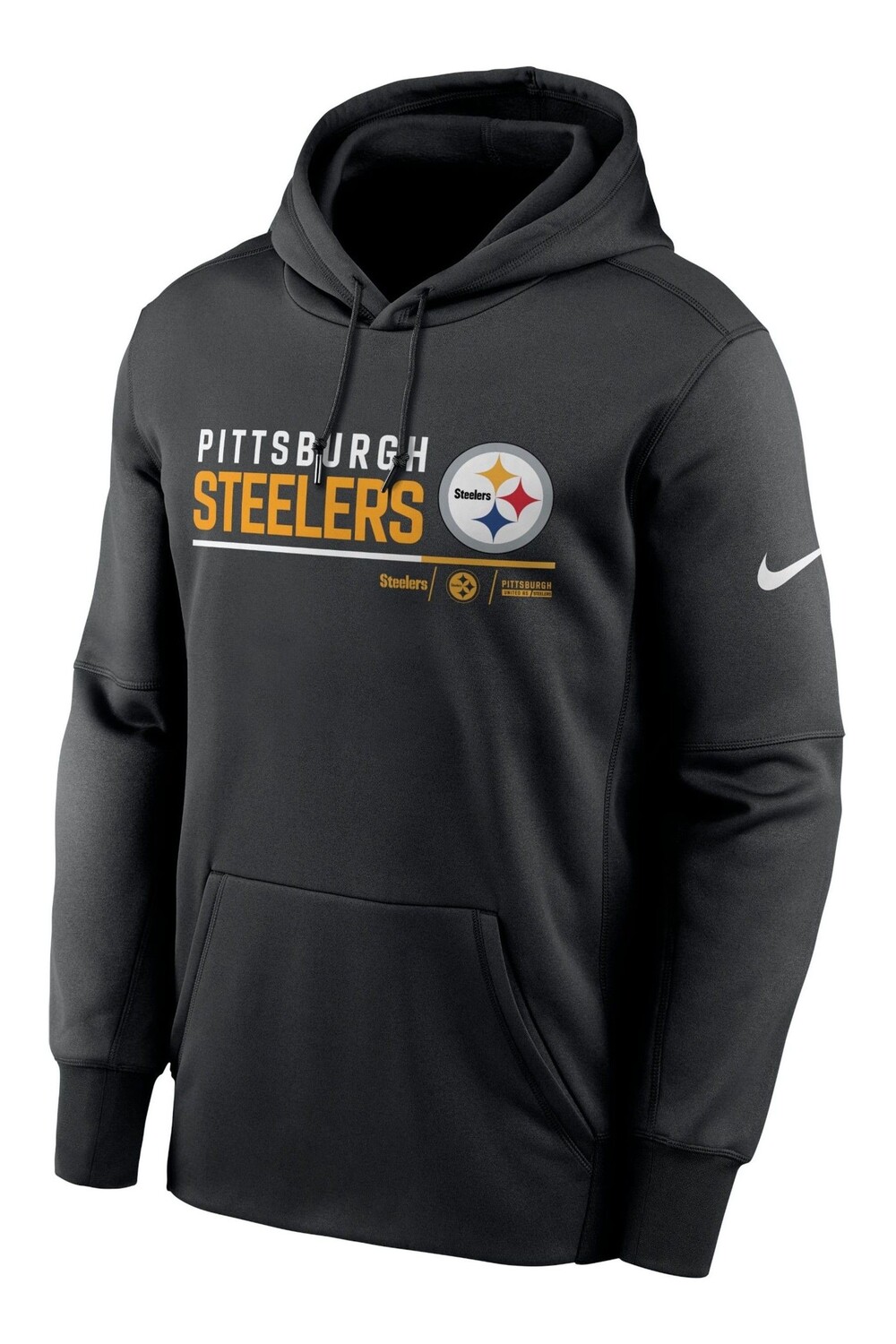 Пуловер с капюшоном Fanatics Pittsburgh Steelers Therma Nike Nike, черный
Пуловер с капюшоном Fanatics Pittsburgh Steelers Therma Nike Nike, черный