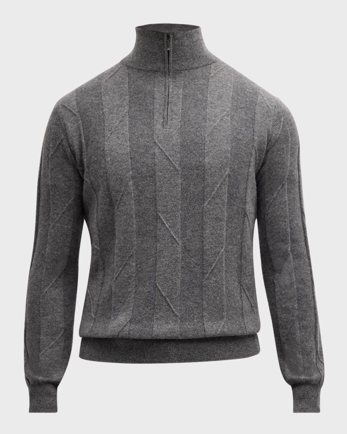 Мужской свитер с молнией до четверти с рваной косой Neiman Marcus, цвет Heather Grey
Мужской свитер с молнией до четверти с рваной косой Neiman Marcus, цвет Heather Grey
