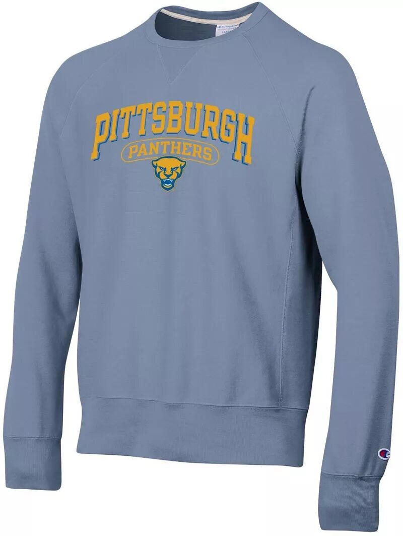 Мужской свитшот с круглым вырезом Champion Pitt Panthers синего винтажного плетения обратного плетения
Мужской свитшот с круглым вырезом Champion Pitt Panthers синего винтажного плетения обратного плетения