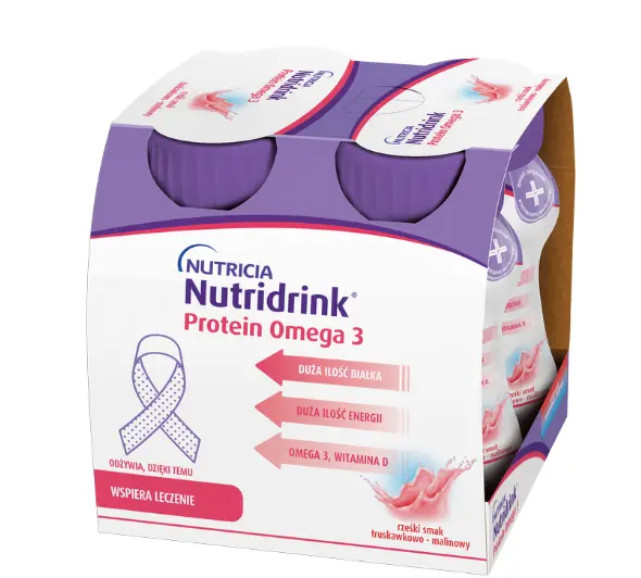 Nutridrink Protein Omega-3 Rześki Smak Truskawka - Malina лечебное питание, 4 шт.
Nutridrink Protein Omega-3 Rześki Smak Truskawka - Malina лечебное питание, 4 шт.