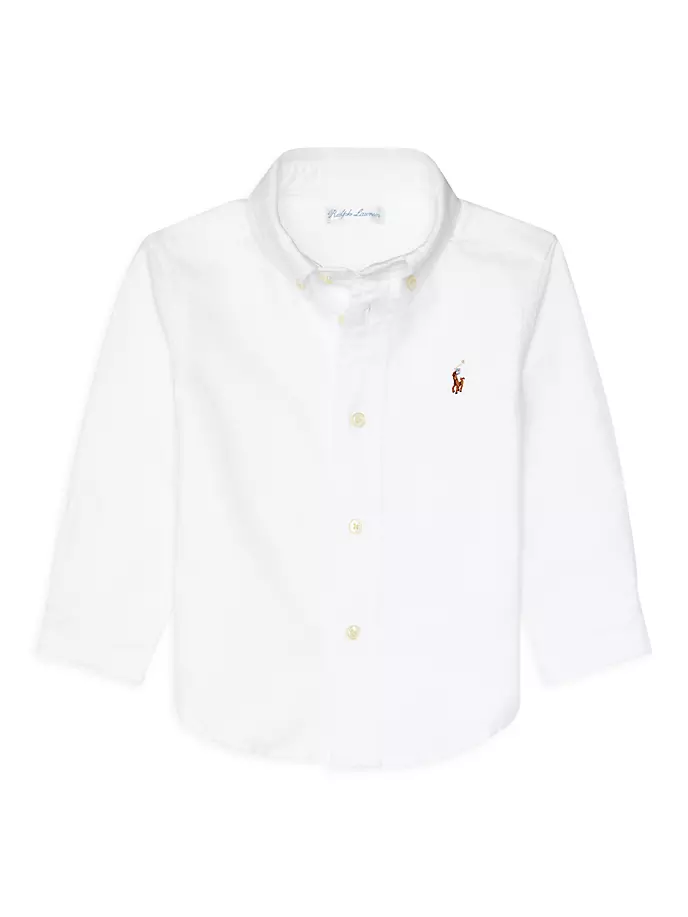 Хлопковая оксфордская спортивная рубашка для маленьких мальчиков Polo Ralph Lauren, белый
Хлопковая оксфордская спортивная рубашка для маленьких мальчиков Polo Ralph Lauren, белый