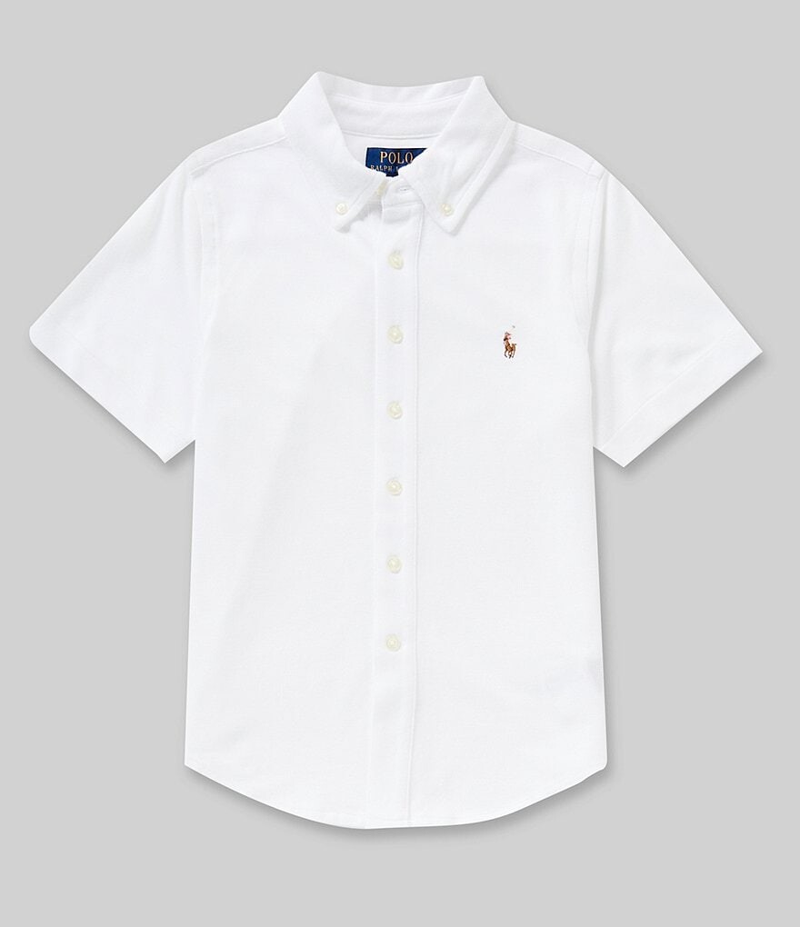Трикотажная оксфордская рубашка с короткими рукавами для мальчиков Polo Ralph Lauren Big Boys 8-20, белый
Трикотажная оксфордская рубашка с короткими рукавами для мальчиков Polo Ralph Lauren Big Boys 8-20, белый
