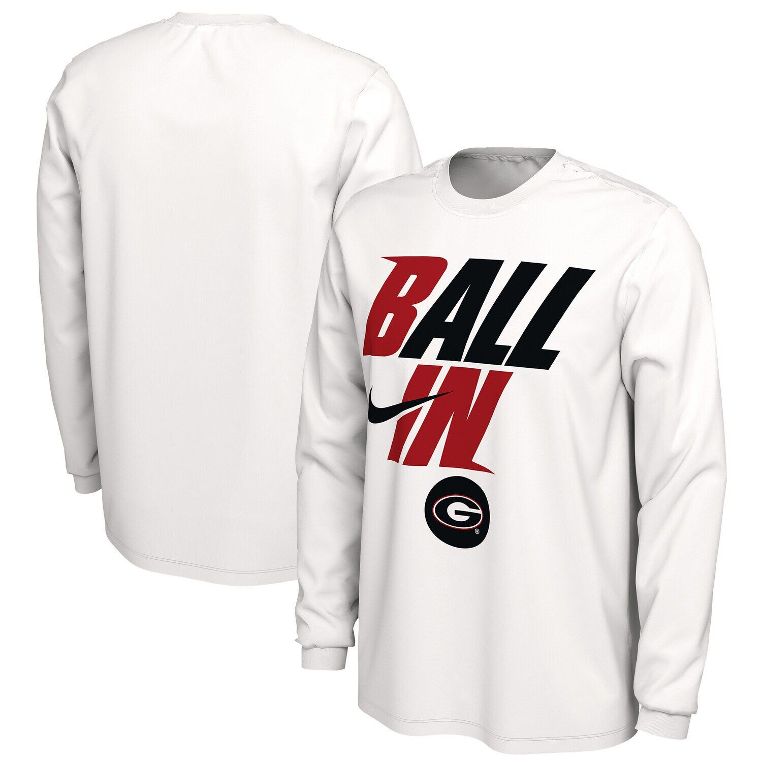Мужская белая футболка с длинным рукавом Georgia Bulldogs Ball In Bench Nike, Белый
Мужская белая футболка с длинным рукавом Georgia Bulldogs Ball In Bench Nike, Белый